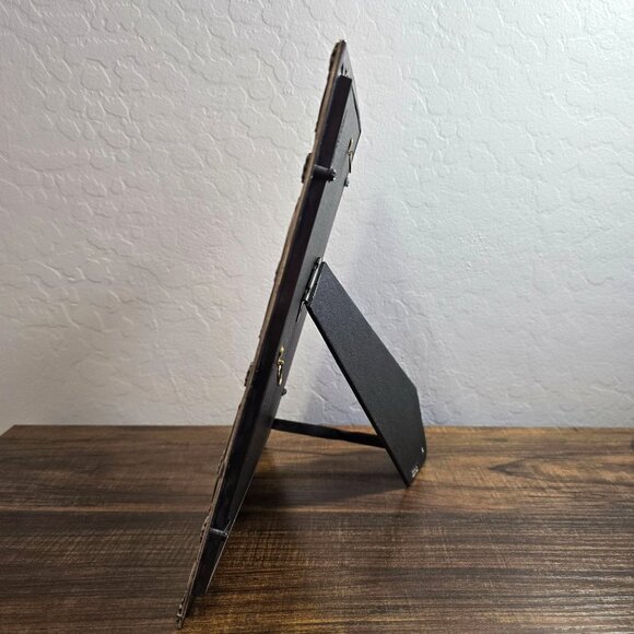 Floral Embossed Silver-Tone Picture Frame 8x10 Metal By Elsa L. Inc. China - Picture 3 of 11